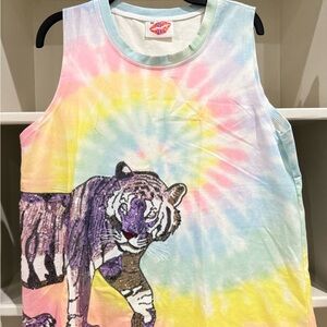 Sparkle City Wrap Around Tiger Tank
Sz XL